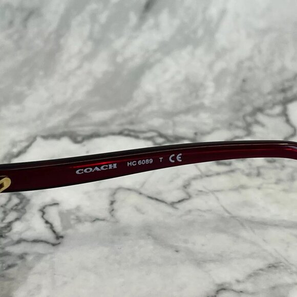 Coach HC6089 5484 Eyeglasses – Red Sand Gradient Full-Rim Frame 51-16-135 - Picture 3 of 4